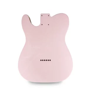 Alternative view of Telecaster Guitar Body - Shell Pink with Vintage Cream Binding - 2 Piece American Alder