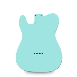 Alternative view of Telecaster Guitar Body - Daphne Blue Vintage Nitro Satin- 2 Piece American Alder