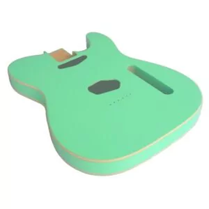 Alternative view of Telecaster Guitar Body - Seafoam Green with Vintage Cream Binding - 2 Piece American Alder