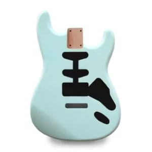 Stratocaster Guitar Body HSS - Sonic Blue Nitro Satin - 2 Piece American Alder