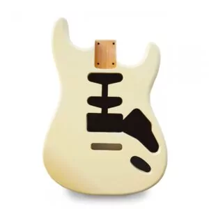 Stratocaster Guitar Body HSS - Vintage Cream Nitro Satin - 2 Piece American Alder