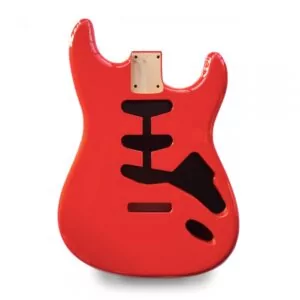 Stratocaster Guitar Body SSS - Torino Red - 2 Piece American Alder