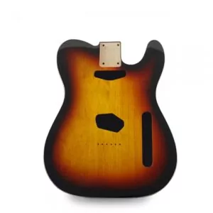 Telecaster Guitar Body - Sunburst with Vintage Cream Binding - 2 Piece American Alder