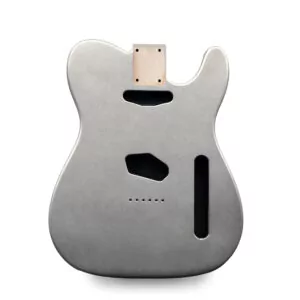 Telecaster Guitar Body - Silver - 2 Piece American Alder