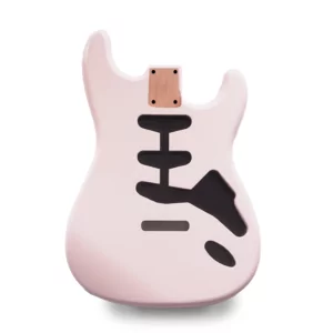Stratocaster Guitar Body SSS - Shell Pink Vintage Nitro Satin - 2 Piece American Alder