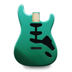 Stratocaster Guitar Body SSS - Metallic Race Green - 2 Piece American Alder