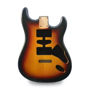 Stratocaster Guitar Body HSH - Sunburst Vintage Nitro Satin - 2 Piece American Alder